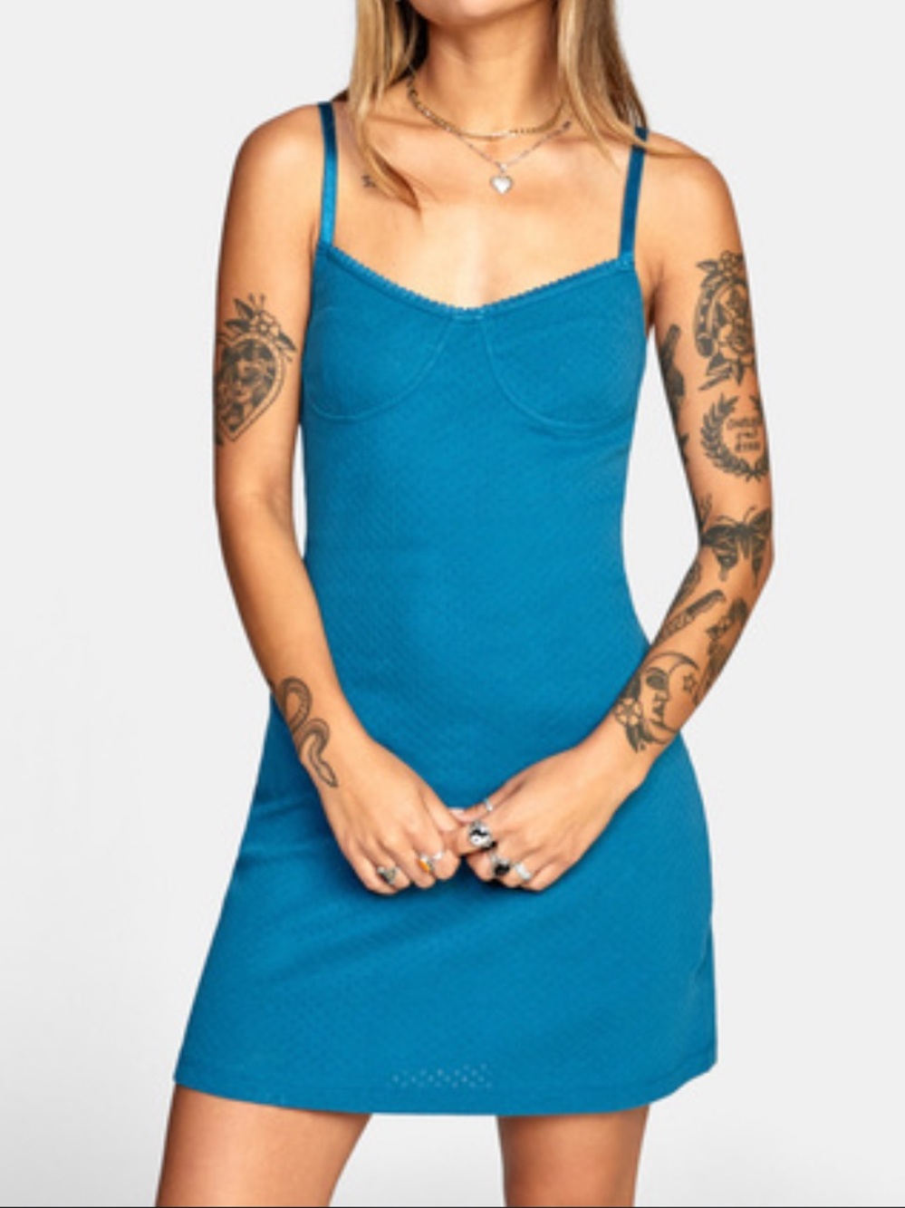NWT RVCA Just Friends Pointelle dress, M
